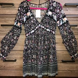 Free People Cherry Blossom Mini Dress